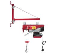 Cabrestante eléctrico, altura de elevación, 12 m, control inalámbrico, capacidad de carga de 250 kg, polipasto eléctrico para agricultura y obras - elevación segura de cargas (con brazo giratorio 3)
