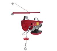 Cabrestante eléctrico, altura de elevación, 12 m, control inalámbrico, capacidad de carga de 250 kg, polipasto eléctrico para agricultura y obras - elevación segura de cargas (con brazo giratorio 1)