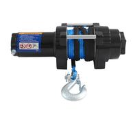 Cabrestante eléctrico de 12 V, con cuerda de nailon, mando a distancia y bloqueo, ATV UTV SUV Pickup, cabrestante de remolque todoterreno, fuerza de tracción 2041 kg, Winch eléctrico resistente