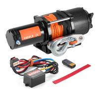 Cabrestante Eléctrico para ATV UTV 2041 kg Cable de Acero Control Remoto