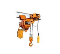 Cabrestante eléctrico, Polipasto Eléctrico De Cadena 1 Y 2 Toneladas, Tipo T, Antiexplosivo, Doble Con Rueda Traslación para garaje, fábrica, almacén(Grey)