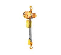 Cabrestante eléctrico, Polipasto Eléctrico De Cadena 1 Y 2 Toneladas, Tipo T, Antiexplosivo, Doble Con Rueda Traslación para garaje, fábrica, almacén(Gold)