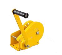 Cabrestante eléctrico portátil Cabrestante Manual de bloqueo automático con manivela Manual de 1200Lb, Material grueso, cabrestante portátil pequeño for el hogar, elevador de grúa con cable(04)