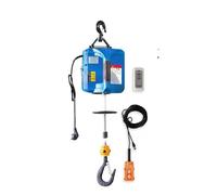 Cabrestante eléctrico portátil de 500 kg de carga de tracción, mini grúa para decoración del hogar, herramienta de elevación manual (300 kg y 11,8 m), polipasto eléctrico resistente, equipo de
