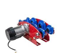 Cabrestante Elevador Cadena de anillo polipasto eléctrico en miniatura para coche deportivo, grúa pequeña doméstica 220v, polea viga I 380V, carrito para caminar(380 1.5t Eight wheel)
