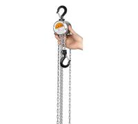 Cabrestante Elevador Mini polipasto de cadena manual, montaje de gancho, capacidad de 0,25/0,5 toneladas, elevación de 3M, elevación Manual portátil de bloque de palanca Montacargas eléctrico(0.25T)
