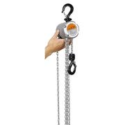 Cabrestante Elevador Mini polipasto de cadena manual, montaje de gancho, capacidad de 0,25/0,5 toneladas, elevación de 3M, elevación Manual portátil de bloque de palanca Montacargas eléctrico(0.5T)