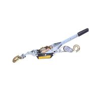 Cabrestante manual 2T 2 m, cable de acero resistente, doble gancho, extractor de carga de barco, trinquete manual para seguridad automática C, sistema de amarre