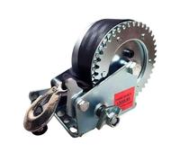 Cabrestante Manual Cabrestante de manivela portátil for remolque barco, resistente, con correa 32 pies, accesorios for(1200 LBS)