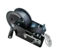 Cabrestante Manual Cabrestante de manivela portátil for remolque barco, resistente, con correa 32 pies, accesorios for(2500 LBS)