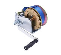 Cabrestante manual con cable de 10 m, cabrestante de rescate, fuerza de tracción, 1588 kg, cabrestante manual, 50 mm de ancho de banda, cabrestante para vehículos y barcos