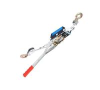 Cabrestante manual con cuerda | tensor manual de doble gancho, tirador de vallas de carraca, para remolcar, construcción de vallas, trabajos de arrastre, prensado, jardinería, trabajos de empaquetado