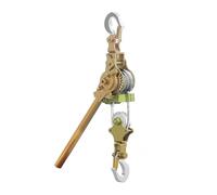 Cabrestante manual con freno de autobloqueo bidireccional doble gancho para recuperación de vehículos, tracción de árboles y elevación de vallas (2T/4400 libras) - Equipo de remolque resistente
