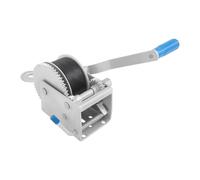 Cabrestante manual con procedimiento Dacromet 1496,85 kg/3300 lbs 3 velocidades 3:1 5:1 10:1 función de bloqueo correa de 7,5 m/24,6 pies para remolques de yates y barcos