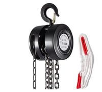 Cabrestante manual de 1 tonelada, polipasto de cadena manual de 10 pies, bloque de cadena resistente, construcción de acero de grado industrial, solución de elevación portátil para elevación y aparejo
