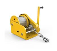 Cabrestante manual de 1200 libras - Polipasto de manivela de autobloqueo bidireccional para barcos, remolques, cara y uso doméstico, fácil de operar