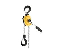 Cabrestante manual de 250 kg y 500 mini polipasto de palanca con trinquete para remolque de barco o caravana (capacidad de 0,5 toneladas, cable de 1,5 m), herramienta portátil, resistente y fácil de