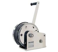 Cabrestante manual de alta resistencia con cable accionado por engranaje con freno y gancho, ideal para remolques de barco, elevación y carga de remolque (1200 libras 5 m)