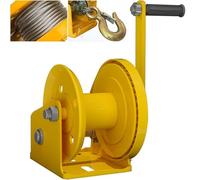 Cabrestante manual de alta resistencia de 1200 libras para remolques de barco, cabrestante portátil para el hogar, herramienta de elevación de cuerda de alambre, ideal para tareas al aire libre y de