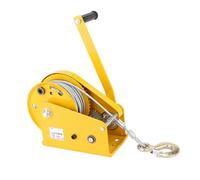Cabrestante manual de alta resistencia, mecanismo de autobloqueo de doble dirección, ideal para remolques, barcos, cuatrimotos, tareas de remolque y elevación, soporta hasta 544 kg