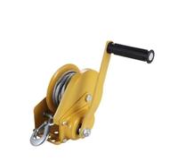 Cabrestante manual de alto rendimiento, 1200 libras, freno automático, tratado térmicamente, elevación vertical, cabrestante de manivela resistente para uso marino, soporte resistente.