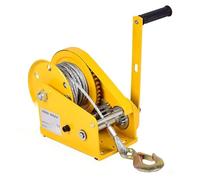 Cabrestante manual de alto rendimiento, autobloqueo de 2 vías con freno automático, cabrestante manual compacto para remolques de barcos y camiones, fácil de usar, controlar y fiable (capacidad de