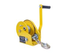 Cabrestante manual de cable acero 30 m y 1200 libras, cabrestante portátil pequeño, tracción, grúa bidireccional con autobloqueo