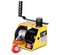 Cabrestante Manual De Manivela De Uso Con Cable De Acero De 10 Pies / 20 Pies, Cabrestante Bidireccional Con Autobloqueo Para Barcos, Cabrestante Horizontal De Tornillo Sin Fin De 11(Size:49ft)