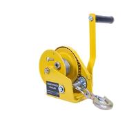 Cabrestante manual manual de 30 m, 1200 libras, cabrestante de cuerda de alambre bidireccional para levantamiento pesado, cabrestante compacto de mano para remolques y barcos