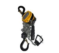 Cabrestante manual portátil de 0,5 toneladas, mini cadena de 1,5 m, gancho de montaje, bloque de palanca, calabaza, para remolques y barcos, herramienta de elevación de manivela resistente