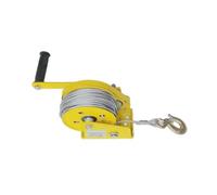 Cabrestante manual portátil de 1200 libras a 2600 libras de capacidad, 10 m, mini cabrestante de mano para levantamiento resistente, ideal para barcos, ATV, remolques y más