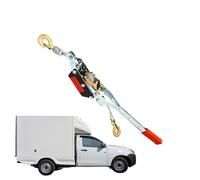 Cabrestante manual | Tensor manual de doble gancho, tensor para vallas, para tracción, crimpado, jardinería, embalaje, instalación de marcos y barandillas para