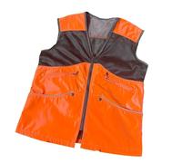 AWHAO Cabretería de Entrenamiento de Perros de Verano Ropa sin Mangas con 6 Grandes dueños de Mascotas de Bolsillo Vest Naranja, Talla XXL