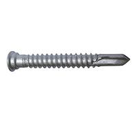 CABRI 104403506 Tornillo para terraza (5,5 x 55 mm, Acero Inoxidable A4, Punta de Broca bimetálica), Color Plateado, 5.5x 55 mm, Set de 100 Piezas