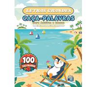 Caça-Palavras em Português para Adultos e Idosos: Letras Grandes: 100 Caça-Palavras com Respostas, 10 Temas Divertidos, 20 Palavras por Jogo (Pixel Wizard Press em Português)