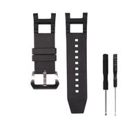 Caca para Invicta Subaqua Noma III - suave y Durable de goma reloj banda correa con hebilla de acero inoxidable - negro Invicta reloj correa