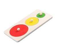 CaCaCook Clasificación de forma Rompecabezas Coordinación de la mano Madera segura Lógica Pensamiento Niño rompecabezas para familia educativa (rondas)