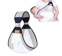 CaCaCook Portabebés para recién nacidos, ajustable en 3D, portabebés, portabebés, portabebés, pañales, envoltura con correas gruesas para los hombros para recién nacidos