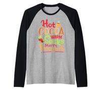 Cacao Caliente, Calcetines Calientes, Pensamientos Felices Camiseta Manga Raglan
