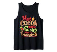 Cacao Caliente, Calcetines Calientes, Pensamientos Felices Camiseta sin Mangas