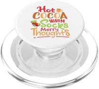 Cacao Caliente, Calcetines Calientes, Pensamientos Felices PopSockets PopGrip para MagSafe