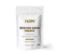 Cacao Desgrasado en Polvo de HSN | 100% Puro, Menos Calorías | Defatted Cocoa Powder | Bajo en Azúcar, Bajo en Grasa, Ideal para Repostería | Vegano, Sin Gluten, Sin Lactosa, 500g