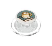 Cacao Mostaza y Tapa Dura para los Amantes de los Libros, lectores Kindle PopSockets PopGrip para MagSafe