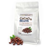 Cacao V Delta 750g de Granos Enteros de Cacao Puro Crudo Natural Criollo Semillas de Chocolate Theobroma de Origen Sudamérica Sin Tostar Vegano No GMO Sin Alérgenos Sin Gluten Antioxidante Sin Azúcar