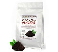 Cacao V Delta Cacao Puro en Polvo Alcalinizado Negro 500g - Polvo 10/12 Sin Azúcar, Sin Gluten, Sin Alérgenos, Vegano y No GMO - Antioxidante con Flavonoides para una alimentación Óptima