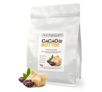 Cacao V Delta Manteca De Cacao Pura Desodorizada 1Kg Para Uso Alimentario y Cosmético - Manteca de Cacao Sin Gluten Vegana Paleo y Keto Ideal Para Chocolates y Postres Sin Aditivos y Antioxidante