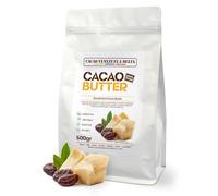Cacao V Delta Manteca De Cacao Pura Desodorizada 500g Para Uso Alimentario y Cosmético - Manteca de Cacao Sin Gluten Vegana Paleo y Keto Ideal Para Chocolates y Postres Sin Aditivos y Antioxidante