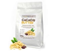 Cacao V Delta Manteca De Cacao Pura Desodorizada gotas 500g. Uso Alimentario y Cosmético - Manteca de Cacao Sin Gluten Vegana Paleo y Keto Ideal Chocolates y Postres Sin Aditivos y Antioxidante