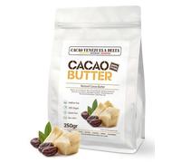Cacao V Delta Manteca De Cacao Pura Natural 250g Para Uso Alimentario y Cosmético - Manteca Sin Gluten Vegana Paleo y Keto Ideal Para Chocolates y Postres Sin Aditivos y Antioxidante