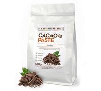Cacao V Delta Pasta De Cacao Pura Ceremonial 500g - Chocolate Negro 100% Puro sin Azúcar para Fundir y Reposteria - Sin Gluten, Antioxidante, Vegano